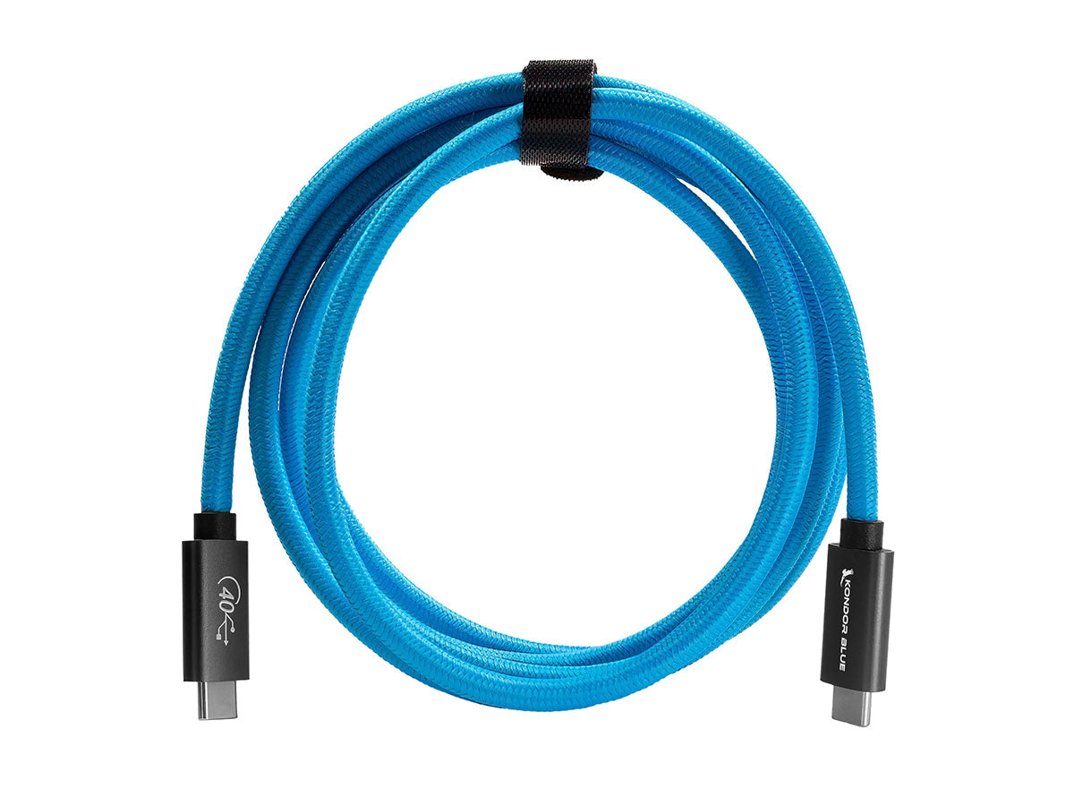 Kondor Blue Thunderbolt 4 USB 4.0 Type C Cable - 6ft