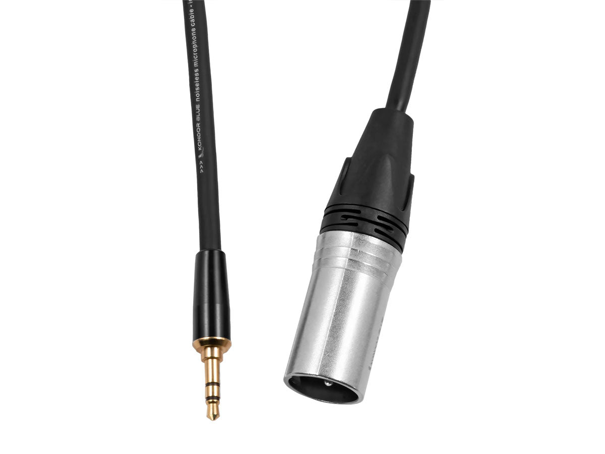 Kondor Blue 16" XLR Male to 3.5mm Male Mini TRS