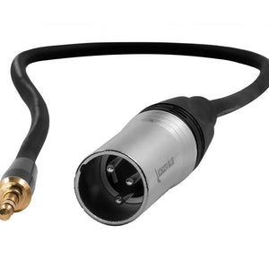 Kondor Blue 16" XLR Male to 3.5mm Male Mini TRS