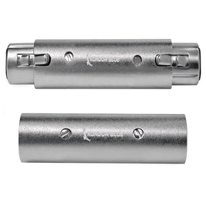 Kondor Blue Pair of XLR Adapters - Male to Male & Female to Female 3 Pin Adapters