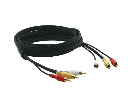 Kramer 3RCA to RCA (Phono) Cable 3 Meter C-3RVAM/3RVAM-10
