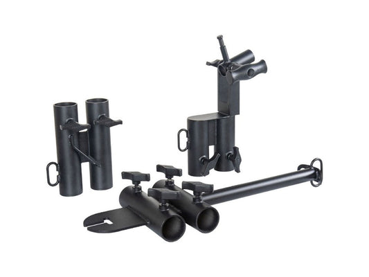 Kupo Double Pipe Boom Rig For Pipe 1-1/2" Sch.40 (48.3mm) - Black