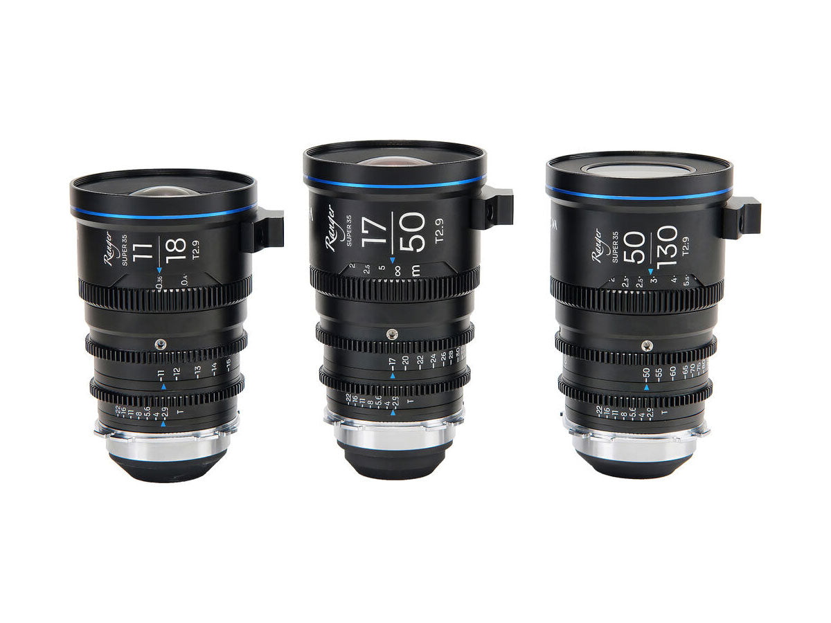 Laowa Ranger S35 T2.9 Cine Lens Bundle - 11-18mm, 15-50mm & 50-130mm (PL Mount)