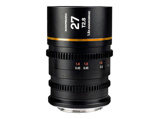 Laowa Nanomorph 27mm T2.8 1.5X S35 Lens (Amber) - E Mount
