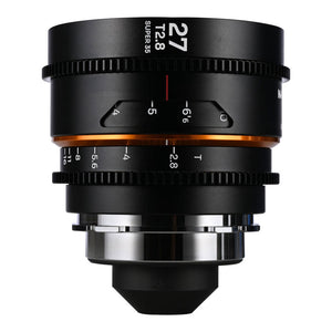 Laowa Nanomorph 27mm T2.8 1.5X S35 Lens (Amber) - PL/EF Mount