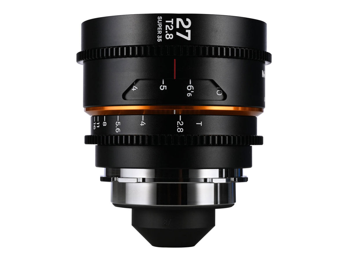 Laowa Nanomorph 27mm T2.8 1.5X S35 Lens (Amber) - PL/EF Mount