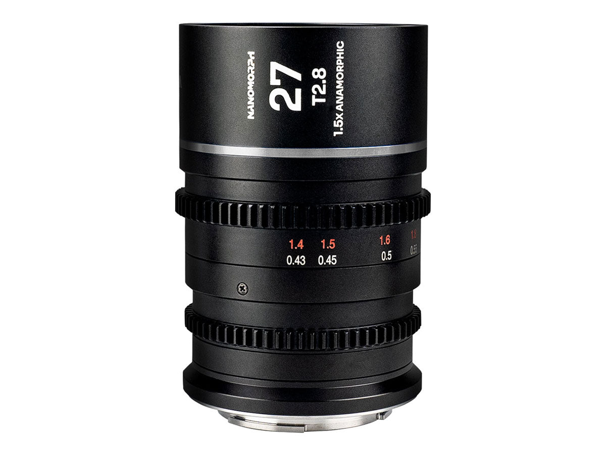 Laowa Nanomorph 27mm T2.8 1.5X S35 Lens (Silver) - E Mount