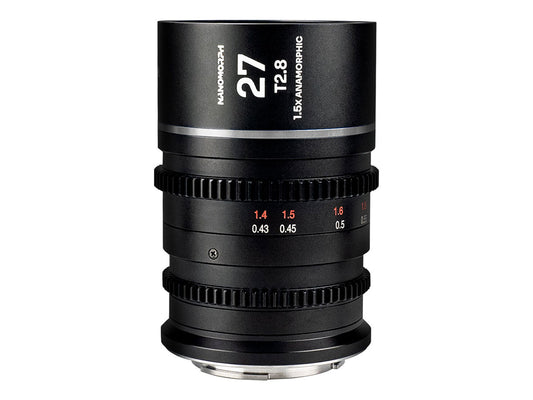 Laowa Nanomorph 27mm T2.8 1.5X S35 Lens (Silver) - E Mount