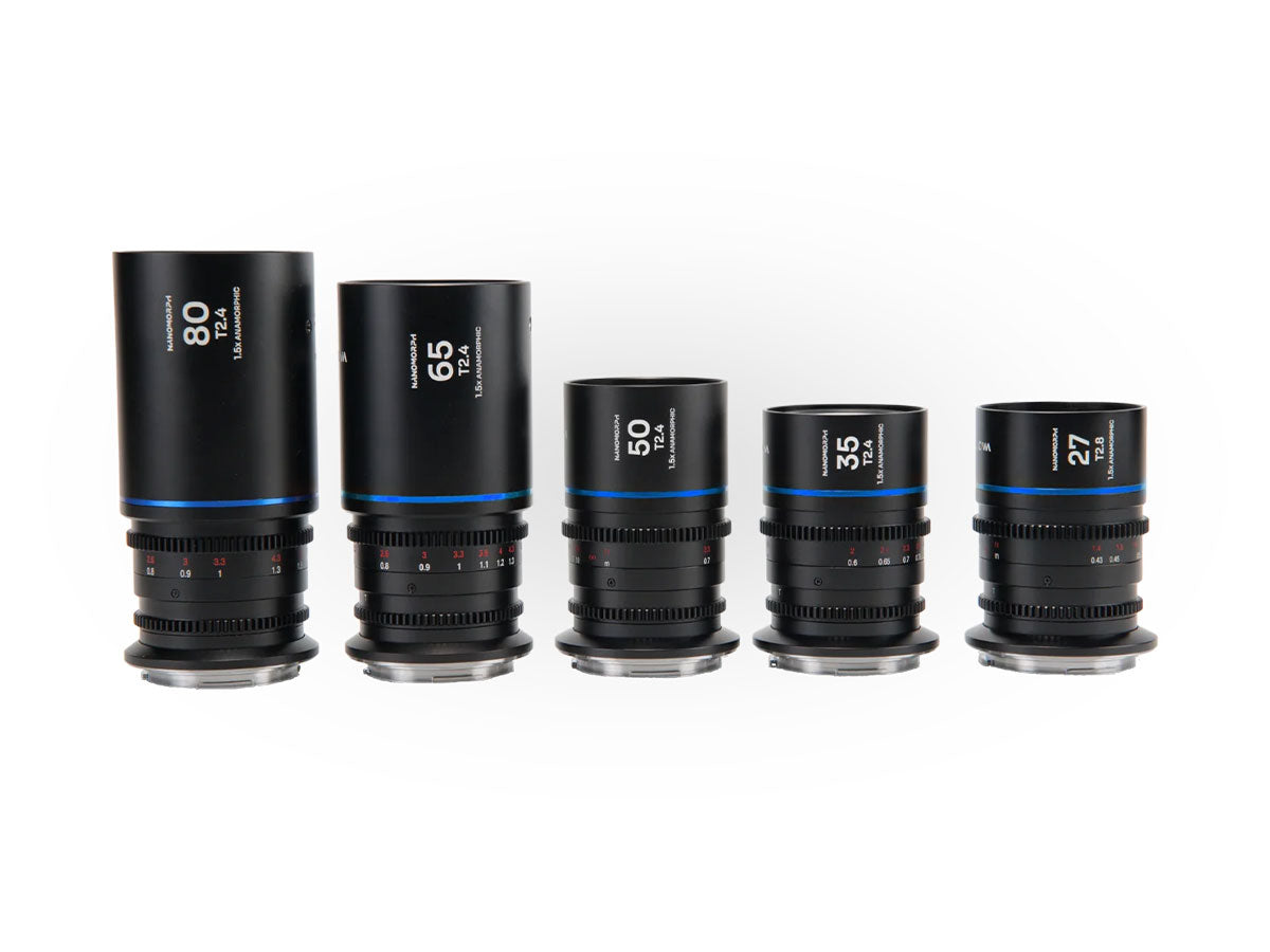 Laowa Nanomorph 5 Lens Kit - 27/35/50/65/80mm (Blue) - L Mount