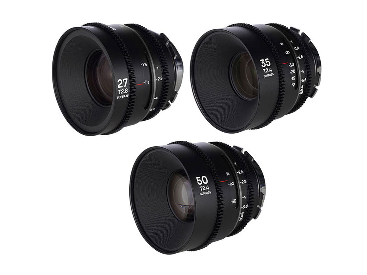 Laowa Nanomorph 3 Lens Kit - 27/35/50mm (Silver) - PL/EF Mount