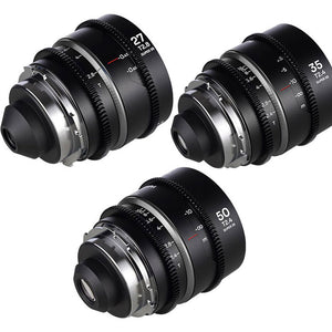 Laowa Nanomorph 3 Lens Kit - 27/35/50mm (Silver) - PL/EF Mount