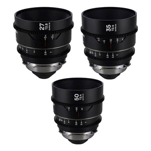 Laowa Nanomorph 3 Lens Kit - 27/35/50mm (Silver) - PL/EF Mount