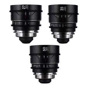Laowa Nanomorph 3 Lens Kit - 27/35/50mm (Silver) - PL/EF Mount