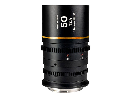 Laowa Nanomorph 50mm T2.4 1.5X S35 Lens (Amber) - E Mount
