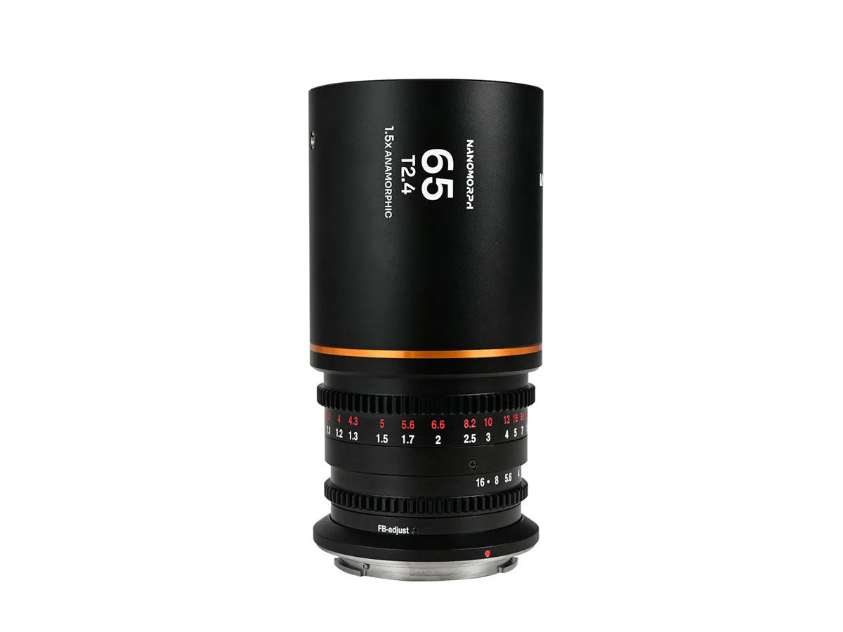 Laowa Nanomorph 65mm T2.4 1.5X S35 - RF Mount (Amber)