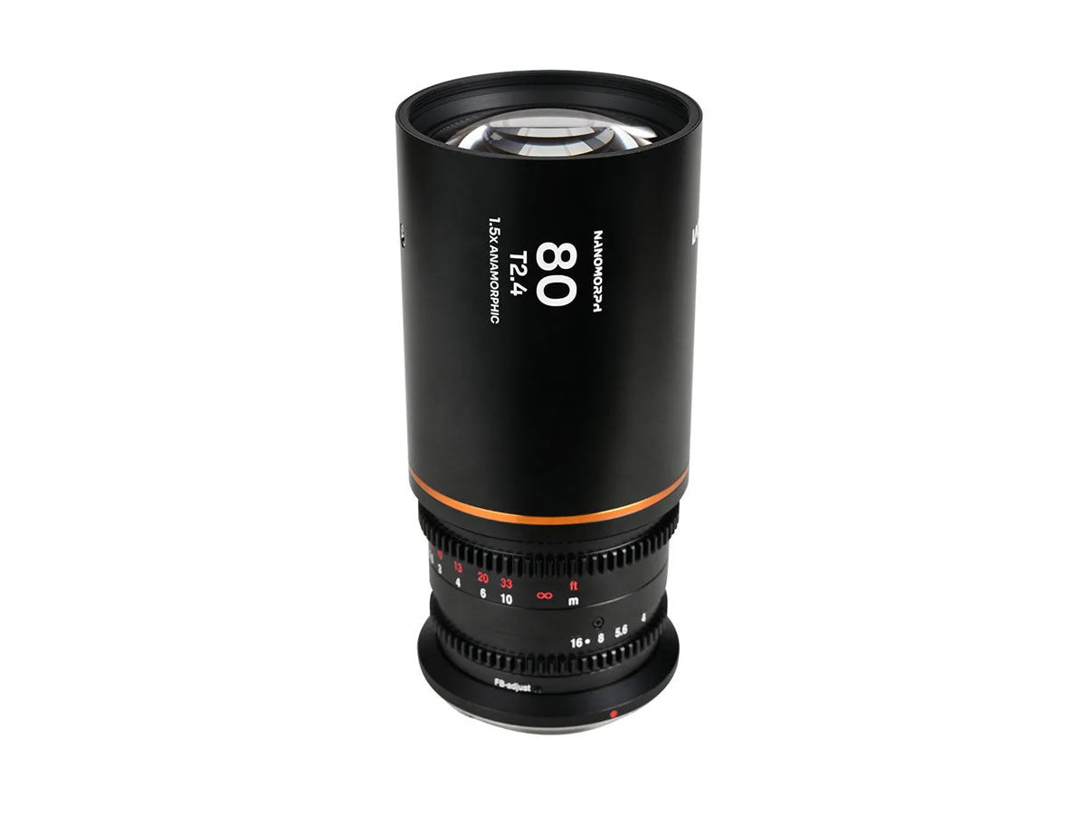 Laowa Nanomorph 80mm T2.4 1.5X S35 - Fuji X Mount (Amber)