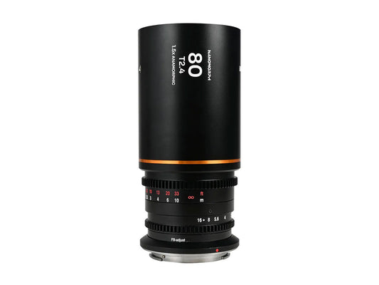 Laowa Nanomorph 80mm T2.4 1.5X S35 - Fuji X Mount (Amber)