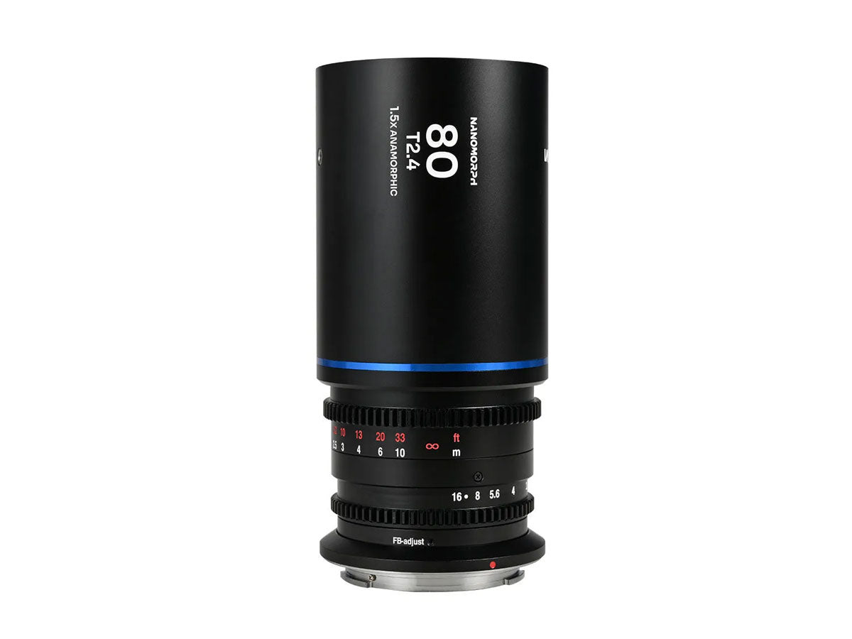 Laowa Nanomorph 80mm T2.4 1.5X S35 - MFT Mount (Blue)