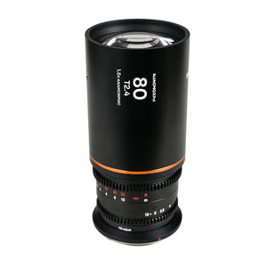 Laowa Nanomorph 80mm T2.4 1.5X S35 - RF Mount (Amber)