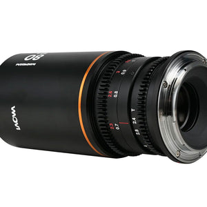 Laowa Nanomorph 80mm T2.4 1.5X S35 - RF Mount (Amber)