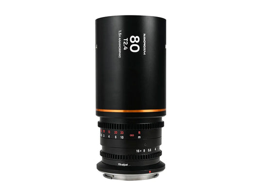 Laowa Nanomorph 80mm T2.4 1.5X S35 - RF Mount (Amber)