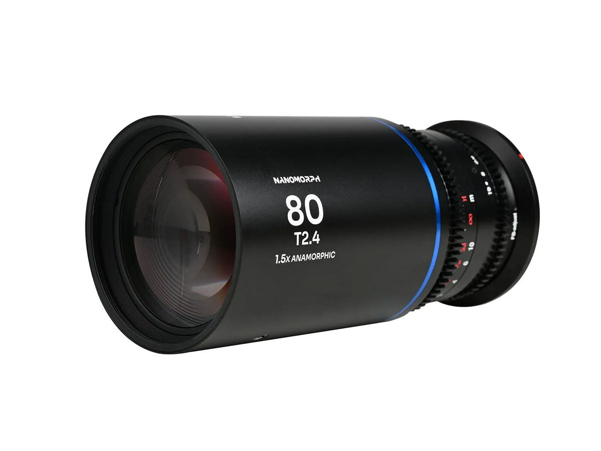 Laowa Nanomorph 80mm T2.4 1.5X S35 - RF Mount (Blue)