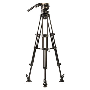 Libec HS-350M Tripod System (W/ H35 Head, Mid-Level Spreader & Case)