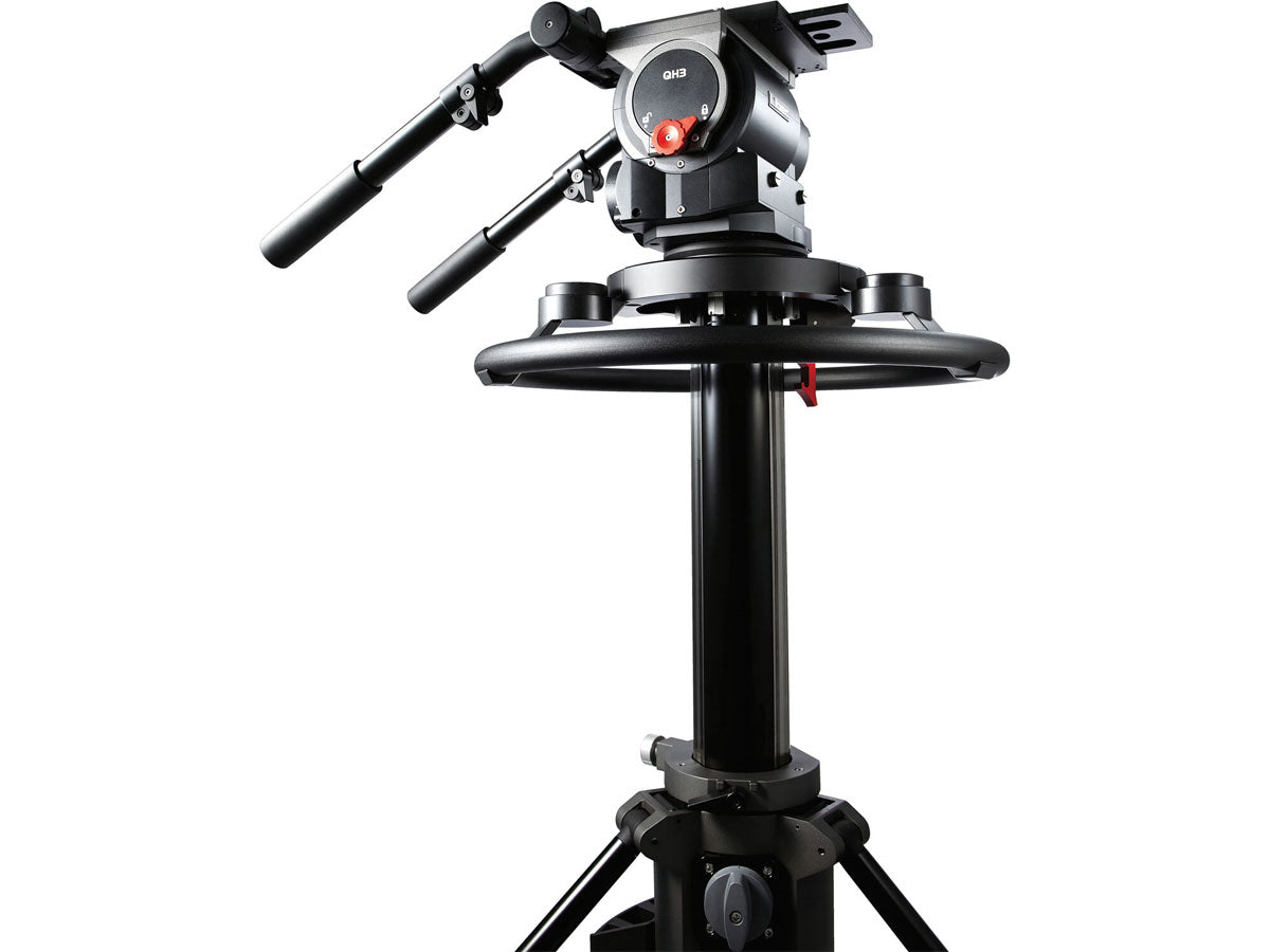 Libec QD-30PD Pedestal System with QH3 Head, P1000 Pedestal Column & DL-15B Dolly