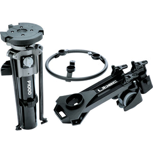 Libec QD-30PD Pedestal System with QH3 Head, P1000 Pedestal Column & DL-15B Dolly