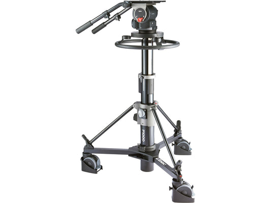 Libec QD-30PD Pedestal System with QH3 Head, P1000 Pedestal Column & DL-15B Dolly