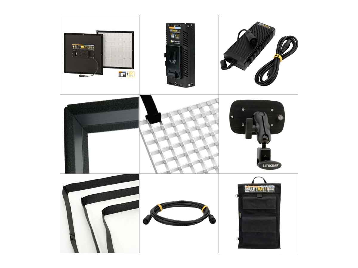 LiteGear LiteMat Plus Two Complete Kit Hybrid 24v w/ V-Lock Mount