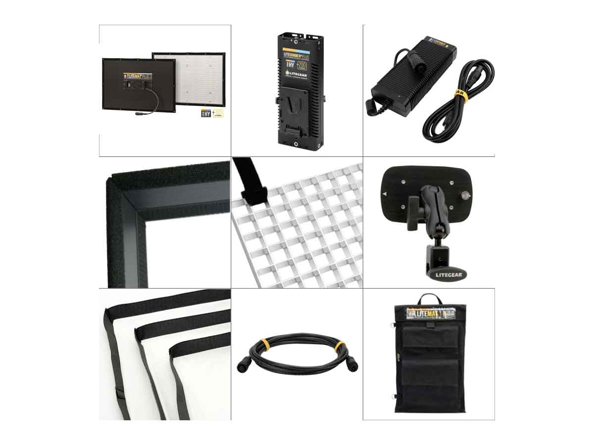 LiteGear LiteMat Plus 3 Complete Kit Hybrid 24v with V Lock Mount