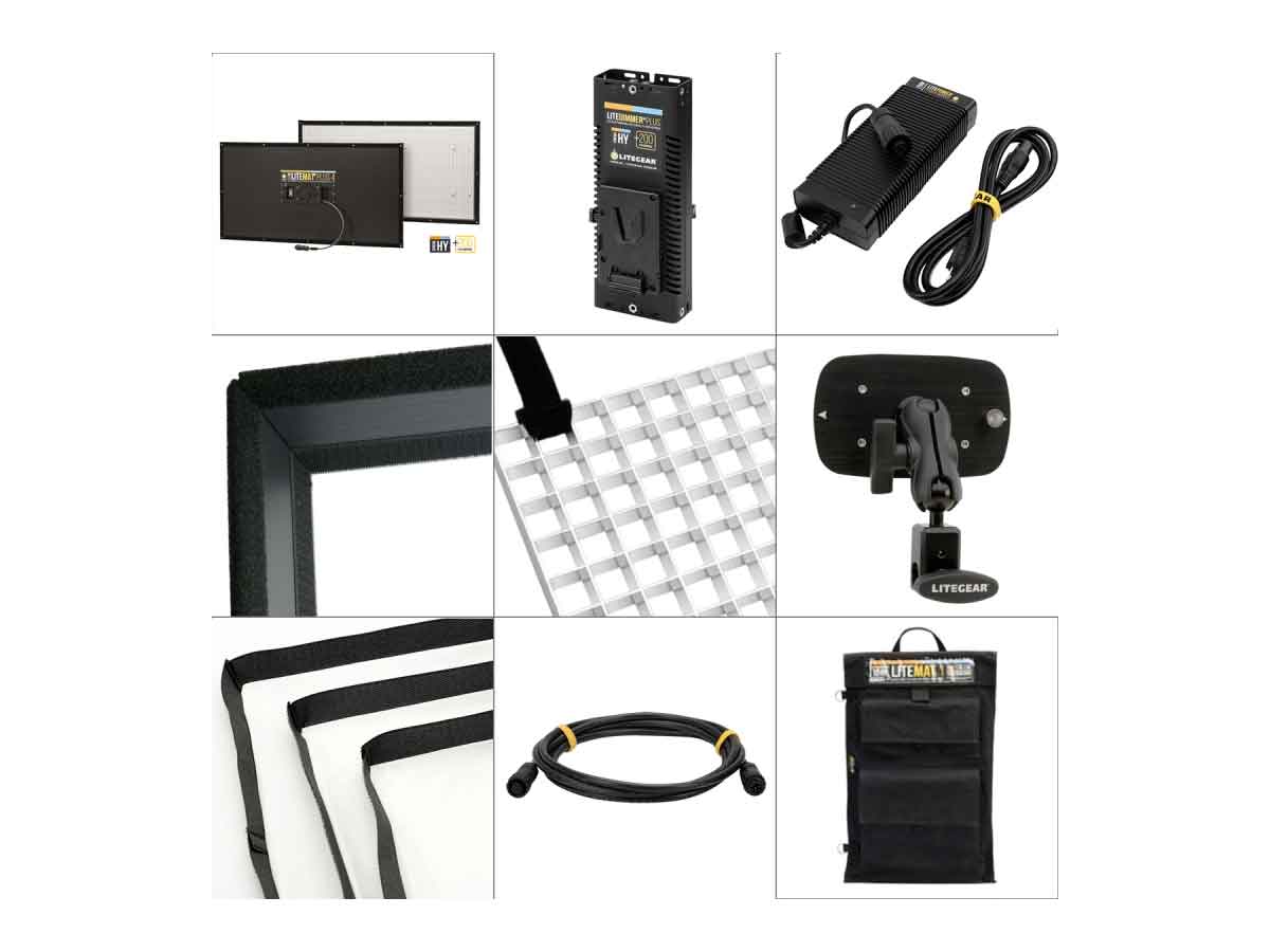 LiteGear LiteMat Plus 4 Complete Kit Hybrid with V Lock Mount