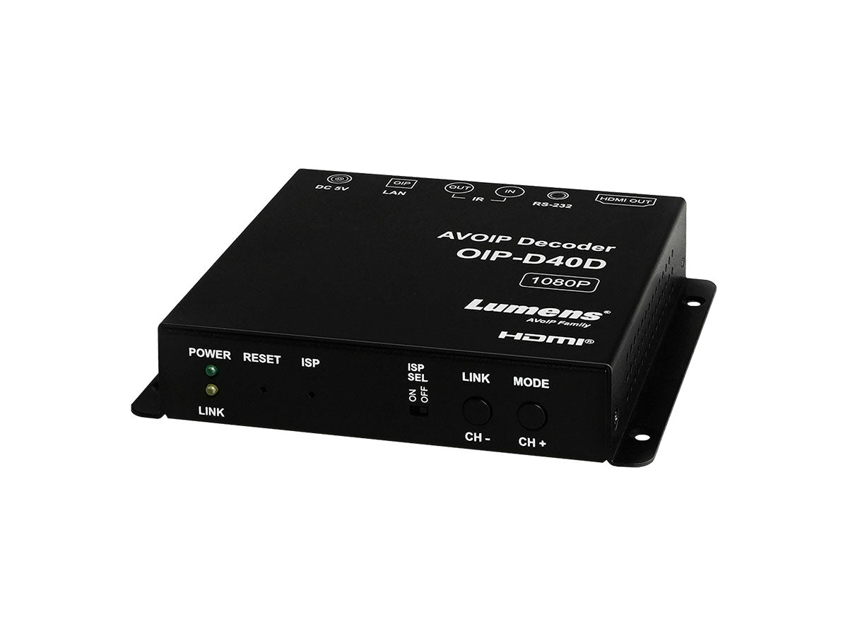 Lumens OIP-D40D Full HD 1G Decoder