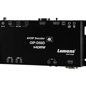 Lumens OIP-D50D 4K 1G Decoder
