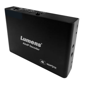 Lumens OIP-N60D AV over IP and NDI HX 4K Decoder