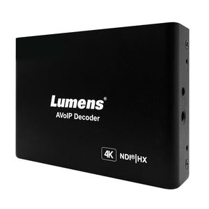 Lumens OIP-N60D AV over IP and NDI HX 4K Decoder