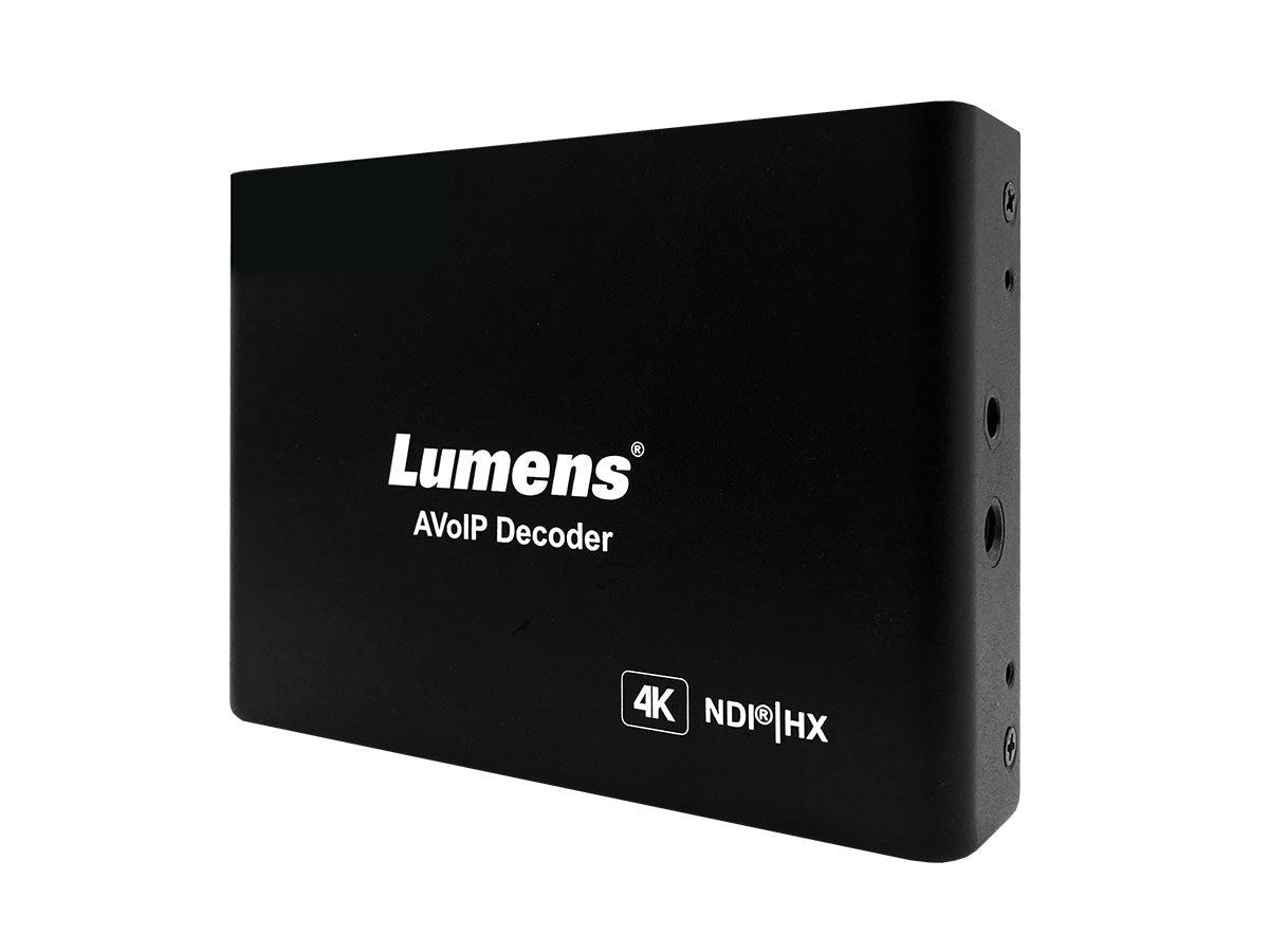 Lumens OIP-N60D AV over IP and NDI HX 4K Decoder