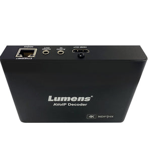 Lumens OIP-N60D AV over IP and NDI HX 4K Decoder