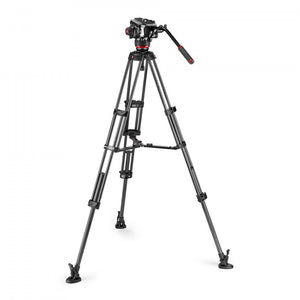 Manfrotto 504X Fluid Video Head with CF Twin leg tripod MS