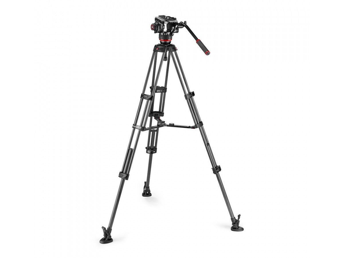 Manfrotto 504X Fluid Video Head with CF Twin leg tripod MS