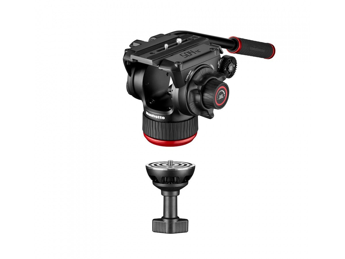 Manfrotto 504X Fluid Video Head with CF Twin leg tripod MS