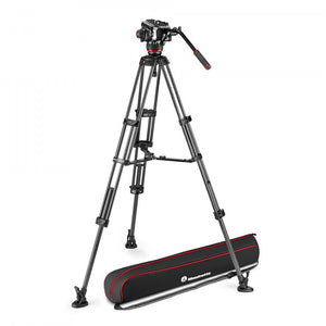 Manfrotto 504X Fluid Video Head with CF Twin leg tripod MS