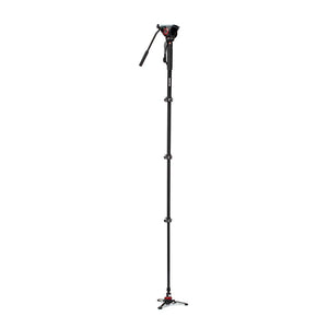 Manfrotto XPRO 4 Section Video Monopod with Fluid Head and Fluid Tech Base