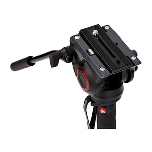 Manfrotto XPRO 4 Section Video Monopod with Fluid Head and Fluid Tech Base