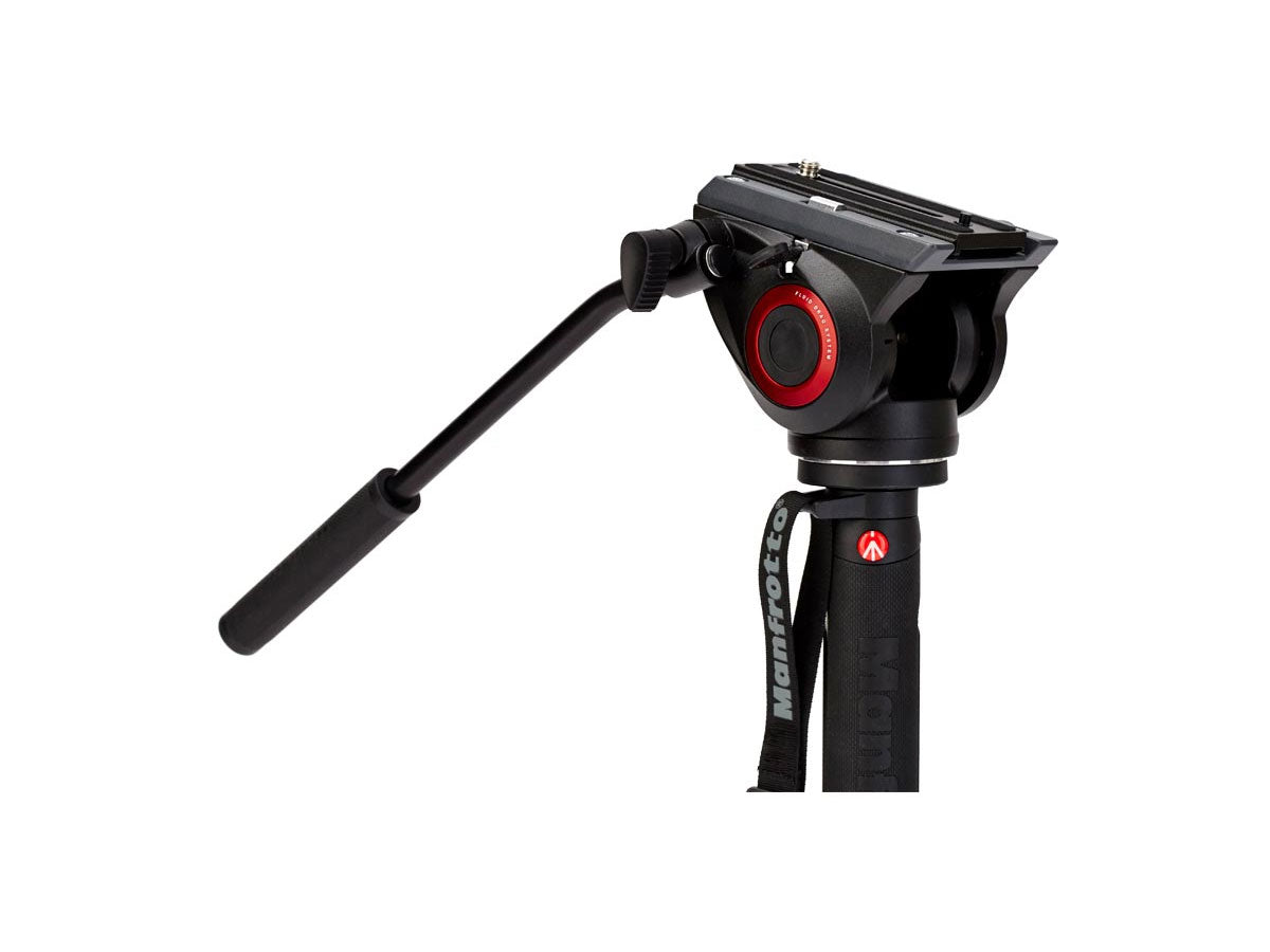 Manfrotto XPRO 4 Section Video Monopod with Fluid Head and Fluid Tech Base