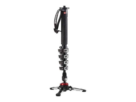 Manfrotto Aluminium 5 Section Fluid Video Monopod - Fluidtech Base