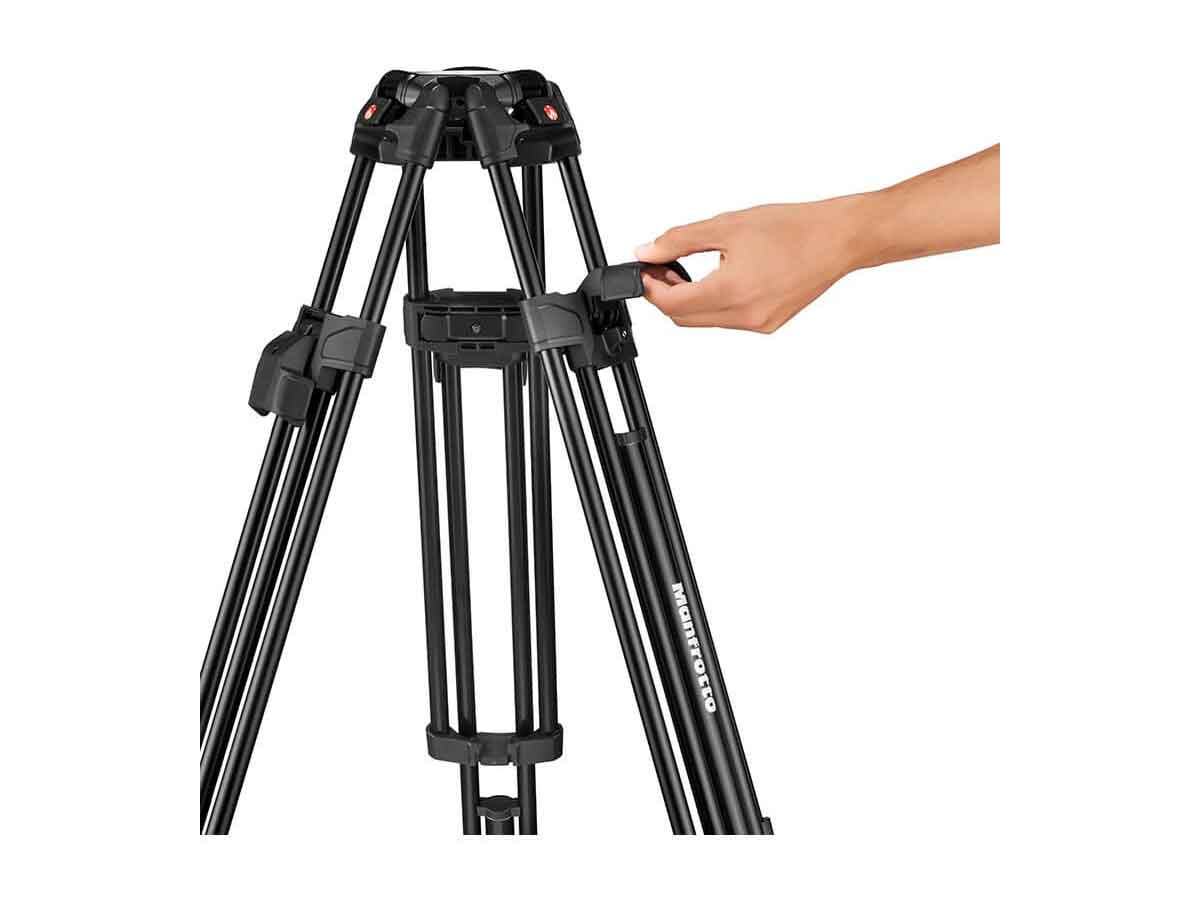 Manfrotto 645 Fast Twin Tripod - Aluminium