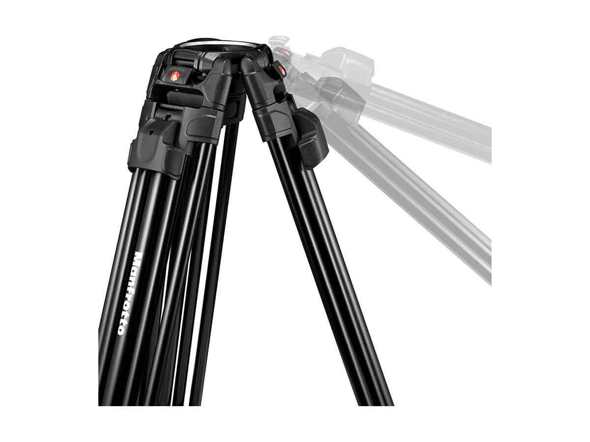 Manfrotto 645 Fast Twin Tripod - Aluminium