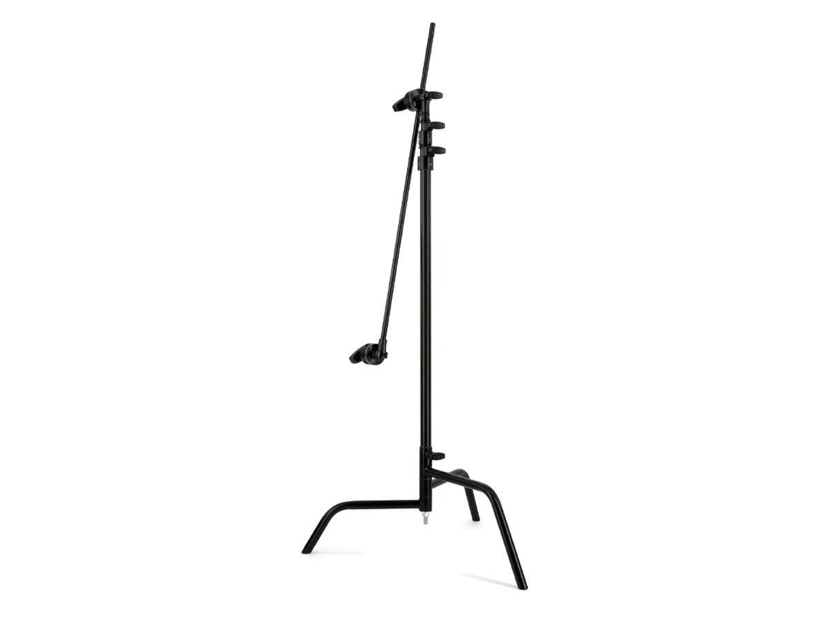 Matthews 40" C-Stand w/ Spring Loaded Turtle Base, Includes Grip Head & Arm (Black)